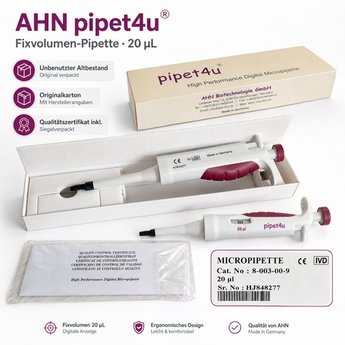 Ahn pipet4u µl fixvolumen - µl,
